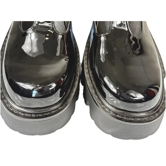Dream Pairs Chunky Platform Mary Jane Shoes Black Patent Lug Sole 8.5 - Picture 7 of 12